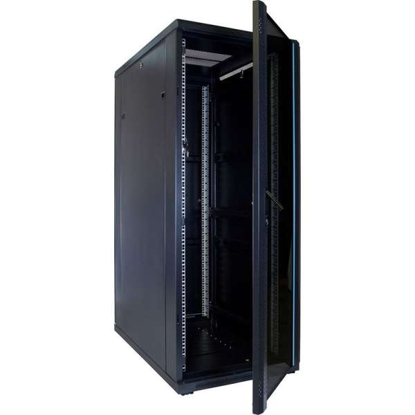 Naar omschrijving van AST19-6032 - 32U serverkast met glazen deur 600x1000x1600mm (BxDxH)