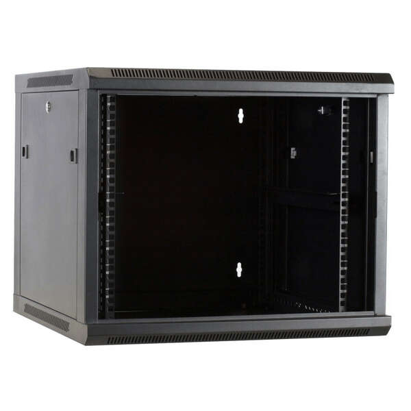 Naar omschrijving van AST19-6609M - 9U wandkast met metalen deur 600x600x500mm (BxDxH)