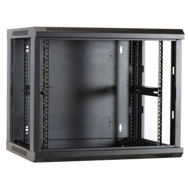 Naar omschrijving van AST19-6609M - 9U wandkast met metalen deur 600x600x500mm (BxDxH)