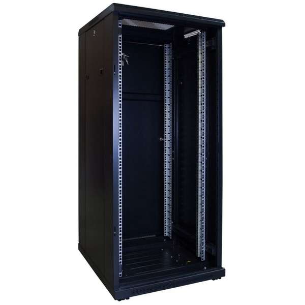 Naar omschrijving van AST19-6627 - 27U serverkast met glazen deur 600x600x1400mm (BxDxH)