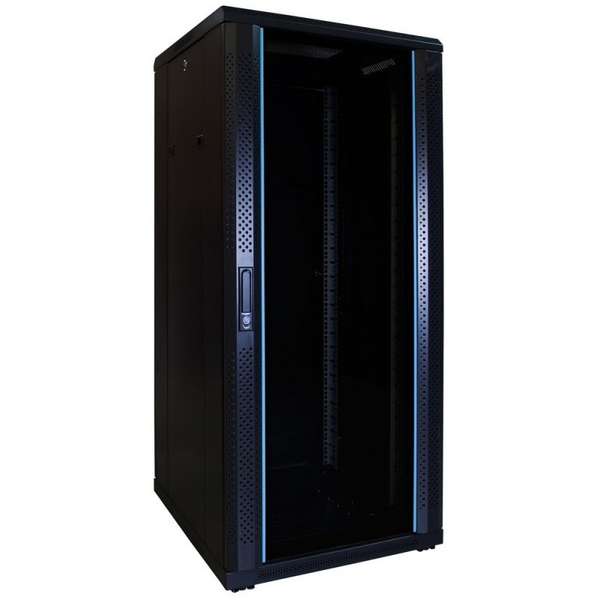 Naar omschrijving van AST19-6627 - 27U serverkast met glazen deur 600x600x1400mm (BxDxH)