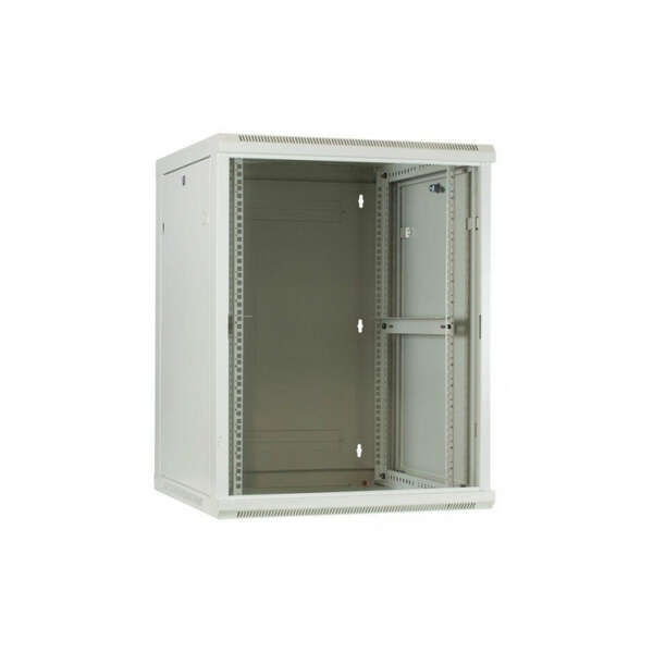 Naar omschrijving van AST19-6627W-WAND - 27U witte wandkast met glazen deur 600x600x1400mm (BxDxH)