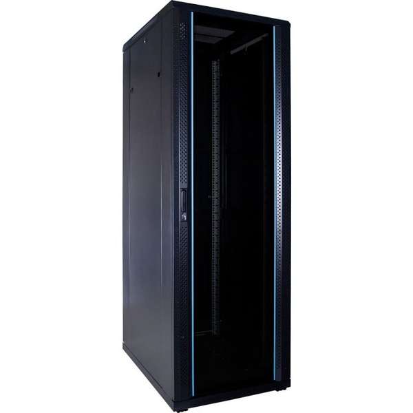 Naar omschrijving van AST19-6837 - 37U serverkast met glazen deur 600x800x1800mm (BxDxH)