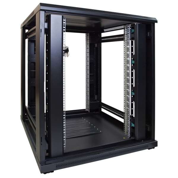 Naar omschrijving van AST19-8018PP - 18U serverkast met geperforeerde deur 800x1000x1000mm (BxDxH)