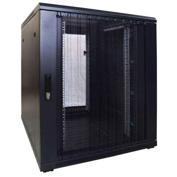 Naar omschrijving van AST19-8018PP - 18U serverkast met geperforeerde deur 800x1000x1000mm (BxDxH)