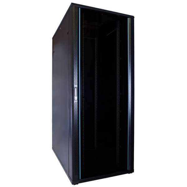 Naar omschrijving van AST19-8242 - 42U serverkast met glazen deur 800x1200x2000mm (BxDxH)