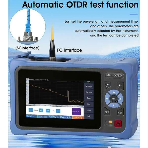 Naar omschrijving van AUA-800 - OTDR: Mini Optical Time Domain Reflectometer UPC model COMPTYCO