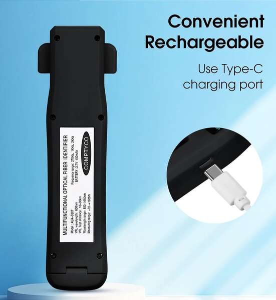 Naar omschrijving van AUA-C607 - OFI Rechargeable active optical fiber identifier live fiber tester COMPTYCO