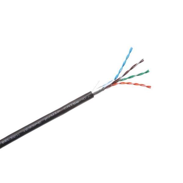 Naar omschrijving van BEL-1633PE-500 - F/UTP OUTDOOR Cat 5E PE ZWART, BELDEN 1633PE 500 Meter