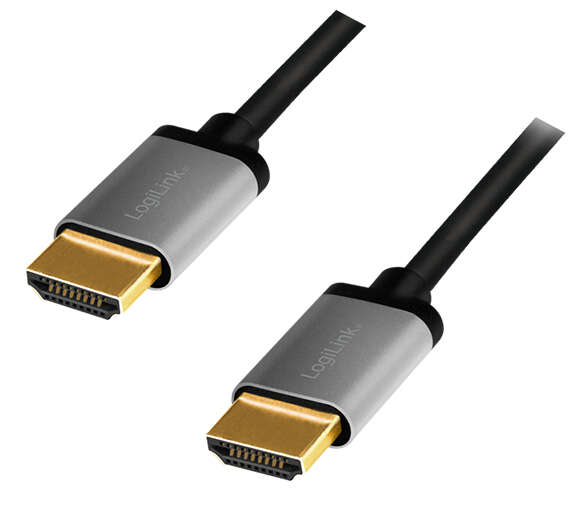 Naar omschrijving van CHA0103 - HDMI cable, A/M to A/M, 4K/60 Hz, alu, black/grey, 5 m