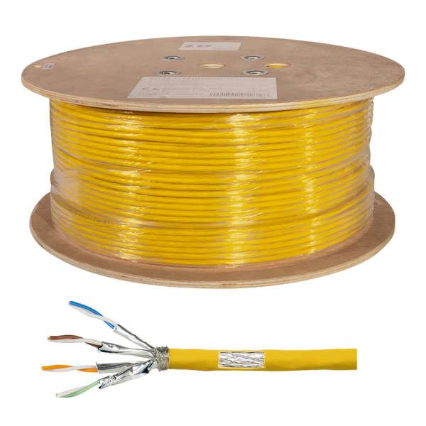 Naar omschrijving van CPV0072 - Cat.7A 1200MHz Installation Cable 23 AWG S/FTP 500m, yellow