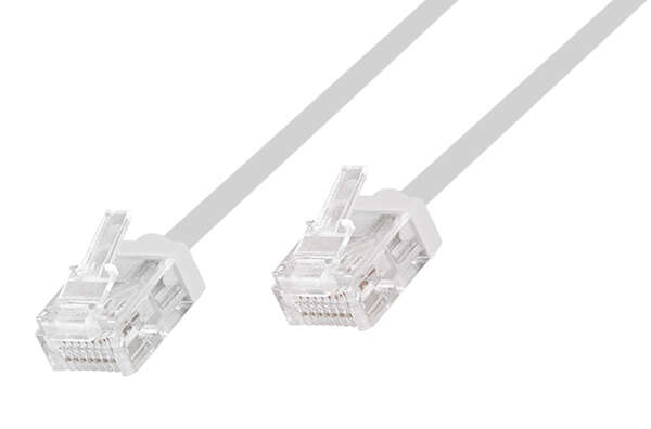 Naar omschrijving van CQ3031U - Cat.6A Slim High-Flex Patch Cable white, U/UTP, 1.00m