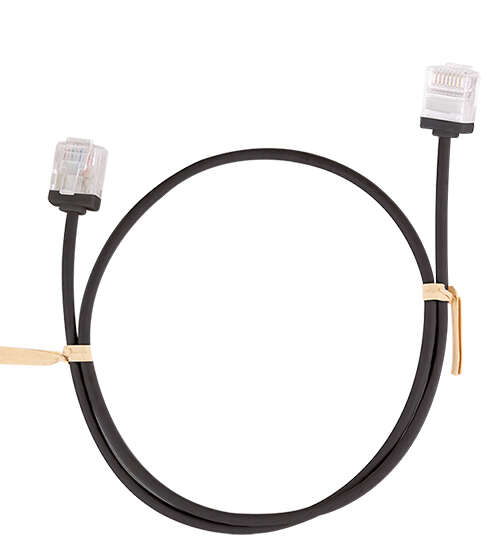 Naar omschrijving van CQ3093U - Cat.6A Slim High-Flex Patch Cable black 10.00m