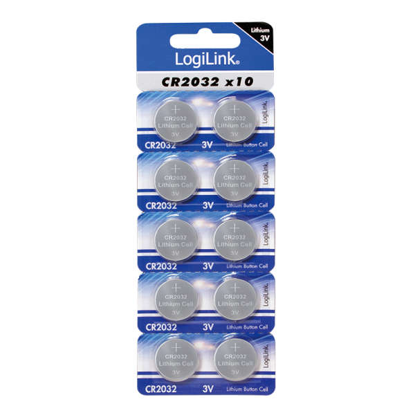 Naar omschrijving van CR2032B10 - Ultra Power CR2032 lithium button cell 3V, 10 pcs