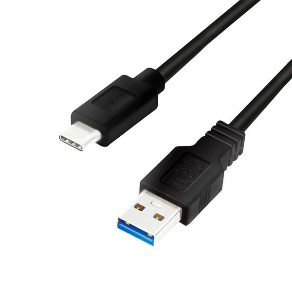 Naar omschrijving van CU0169 - USB 3.2 gen1 cable, USB-A male to USB-C male, black, 1,5m