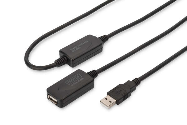 Naar omschrijving van DA-73102 - USB 2.0 Repeater Cable USB A male / A female, Length 20m