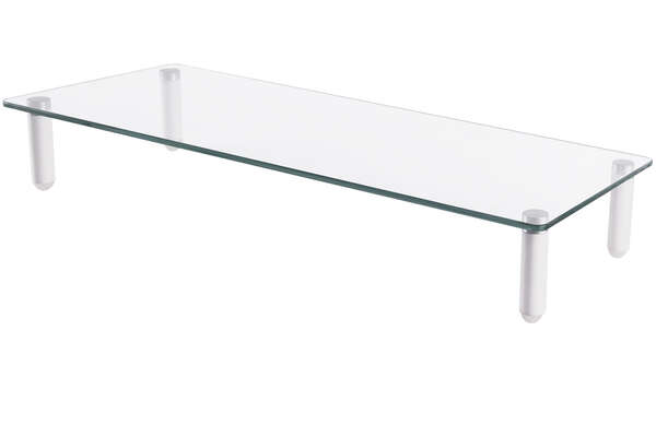 Naar omschrijving van DA-90358 - Tabletop Glass Monitor Riser 560x210x80mm, max load up to 20kg