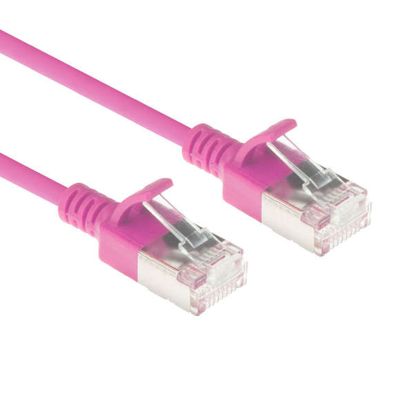 Naar omschrijving van DC7410 - Slim CAT6A patchkabel U/FTP PIMF SlimLine roze 10m