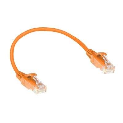 Naar omschrijving van DC9102 - ACT Oranje LSZH U/UTP CAT6 slimline patchkabel snagless 2m