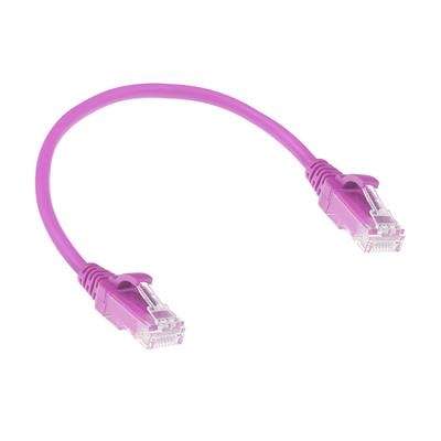 Naar omschrijving van DC9451 - ACT Roze LSZH U/UTP CAT6 slimline patchkabel snagless 1,5m