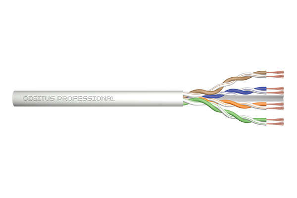 Naar omschrijving van DK-1613-P-1 - CAT 6 U-UTP patch cable, raw length 100 m, paper box, AWG 26/7, LSZH, sx, gr