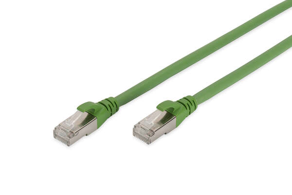 Naar omschrijving van DK-1644-A-PUR-100 - DIGITUS CAT 6A S/FTP Patchkabel, PUR (TPU) 10M Groen