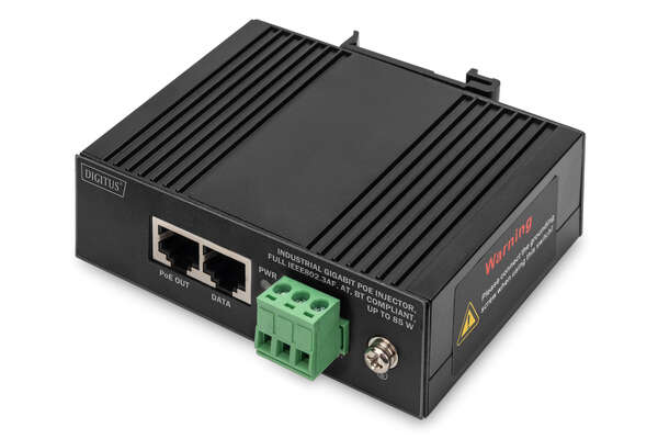 Naar omschrijving van DN-651141 - Industrial Gigabit PoE Injector FullIEEE802.3af,at,bt Compliant, up to 85 W