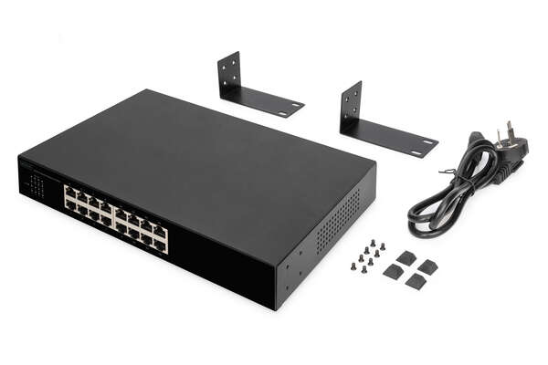 Naar omschrijving van DN-80112-1 - DIGITUS 16-Port Gigabit Switch 16-port 10/100/1000Base-T