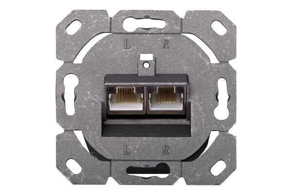 Naar omschrijving van DN-9002-N - DIGITUS CAT 5e, Klasse D netwerkdoos, afgeschermd, opbouw