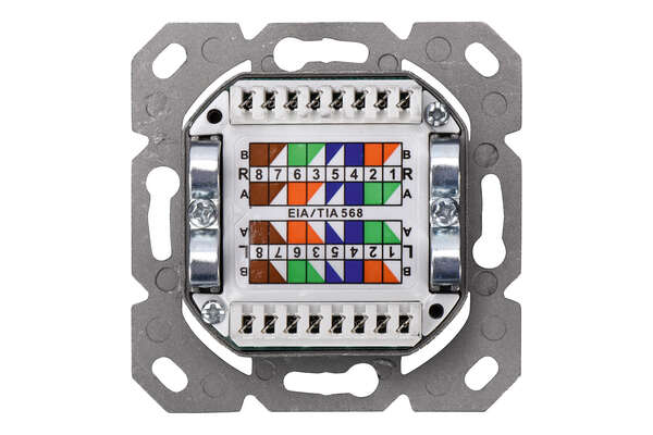 Naar omschrijving van DN-9002-N - DIGITUS CAT 5e, Klasse D netwerkdoos, afgeschermd, opbouw