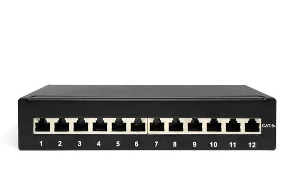 Naar omschrijving van DN-91612SD-EA - DIGITUS Desktop CAT 6A, paneel, afgeschermd