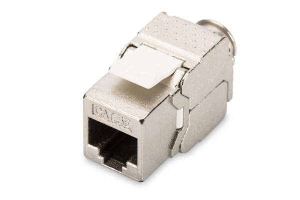 Naar omschrijving van DN-93512 - CAT 5e Keystone Jack, shielded Class D, RJ45 to LSA, tool free connection