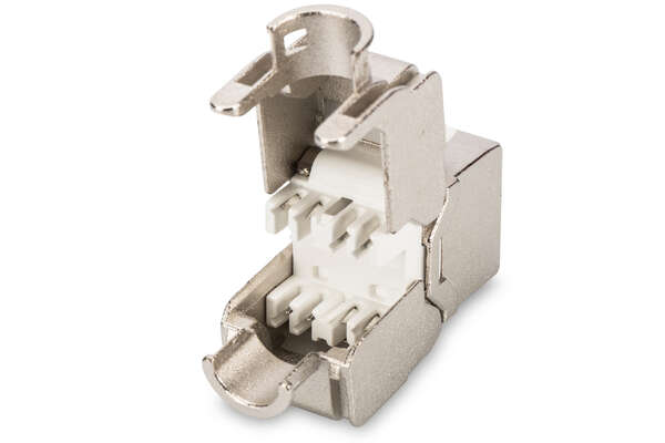 Naar omschrijving van DN-93512 - CAT 5e Keystone Jack, shielded Class D, RJ45 to LSA, tool free connection