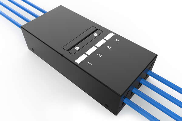 Naar omschrijving van DN-93708-4 - Consolidation Point Box, 4 ports Keystone modules with smart cable manager