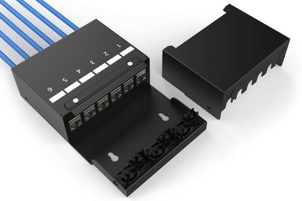 Naar omschrijving van DN-93708-6 - Consolidation Point Box, 6 ports Keystone modules with smart cable manager