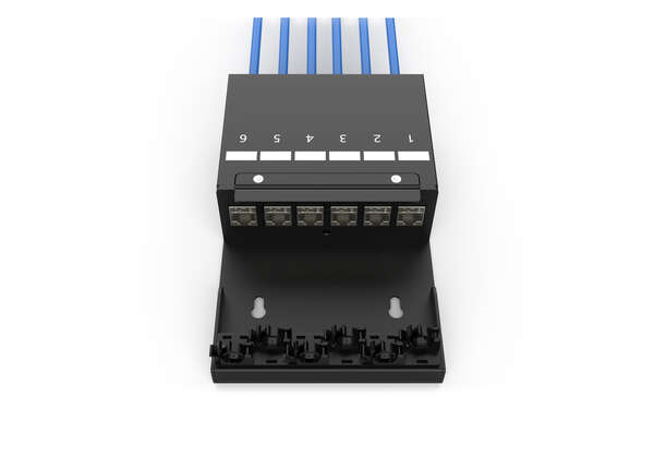 Naar omschrijving van DN-93708-6 - Consolidation Point Box, 6 ports Keystone modules with smart cable manager