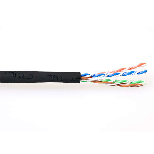 Naar omschrijving van EP389B - ACT CAT6 U/UTP PVC soepel patch zwart 305 m