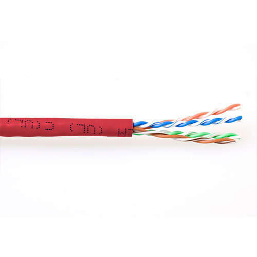 Naar omschrijving van EP455B - ACT CAT6A U/UTP PVC soepel patch 305 m rood