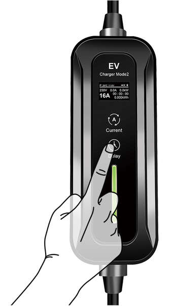 Naar omschrijving van EVL0100A - Mobile EV loading station, CEE 7/7 to Type 2, 1-phase, 16 A, 3.6 kW, 5 m