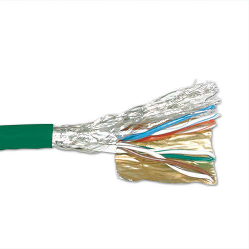 Naar omschrijving van FP657B - ACT CAT6 S/FTP PVC soepel patch groen 305 m