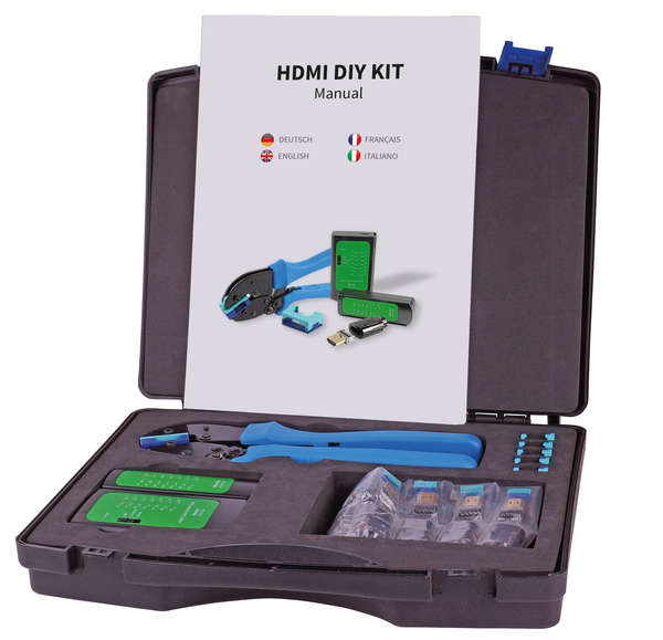 Naar omschrijving van HDMI-DIY-SET - HDMI Do-It-Yourself koffer, assemblage kit