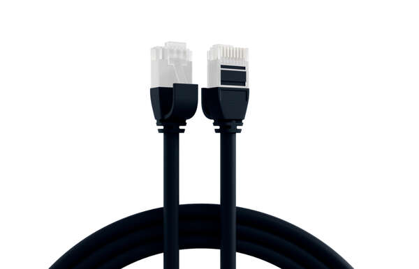 Naar omschrijving van K8108SW-1-5 - RJ45 Patch Cord Cat.6A U/UTP TPE 3,6mm ultraflex black 1.5m