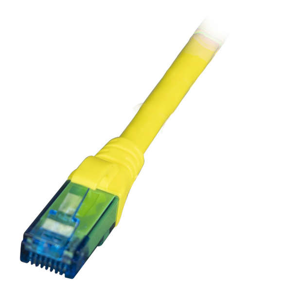 Naar omschrijving van ENU6AGE0015 - Cat.6A patchkabel 10G U/UTP LSZH Geel 0,15m