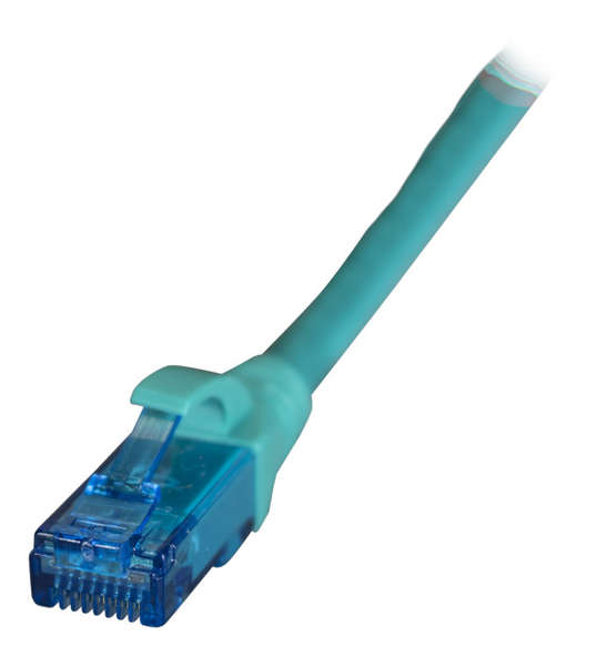 Naar omschrijving van ENU6AGN015 - Cat.6A patchkabel 10G U/UTP LSZH Groen 1,5m