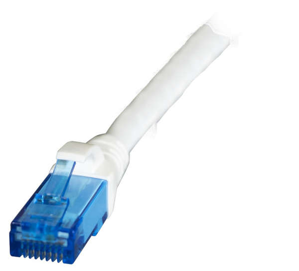 Naar omschrijving van ENU6AWT0025 - Cat.6A patchkabel 10G U/UTP LSZH Wit 0,25m