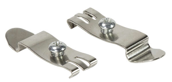 Naar omschrijving van MP0049 - DIN-Rail mounting brackets, stainless steel, 2pcs.