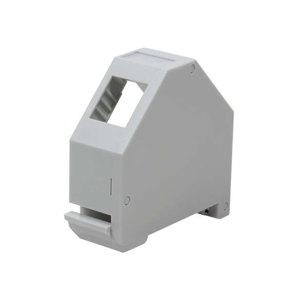 Naar omschrijving van MP0053 - Keystone DIN-Rail adapter for RJ45 keystone jack, stackable