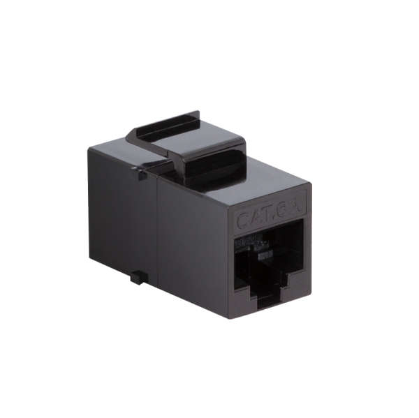 Naar omschrijving van NK4014 - Cat.6A Keystone Inline Coupler UTP, only 14.7 mm width, slim type