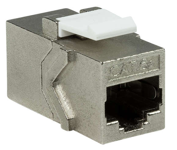 Naar omschrijving van NK4017 - Cat.6A Keystone Inline Coupler STP, only 14.5 mm width, slim type