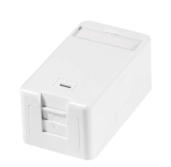 Naar omschrijving van NK4079 - Keystone surface box 1-port, with shutter